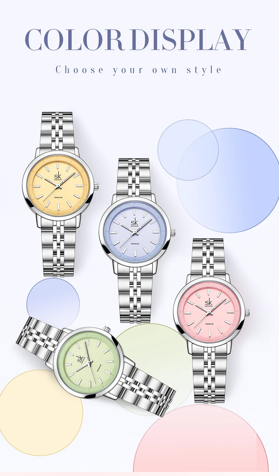 Shengke New Fashion Design Women's Quartz