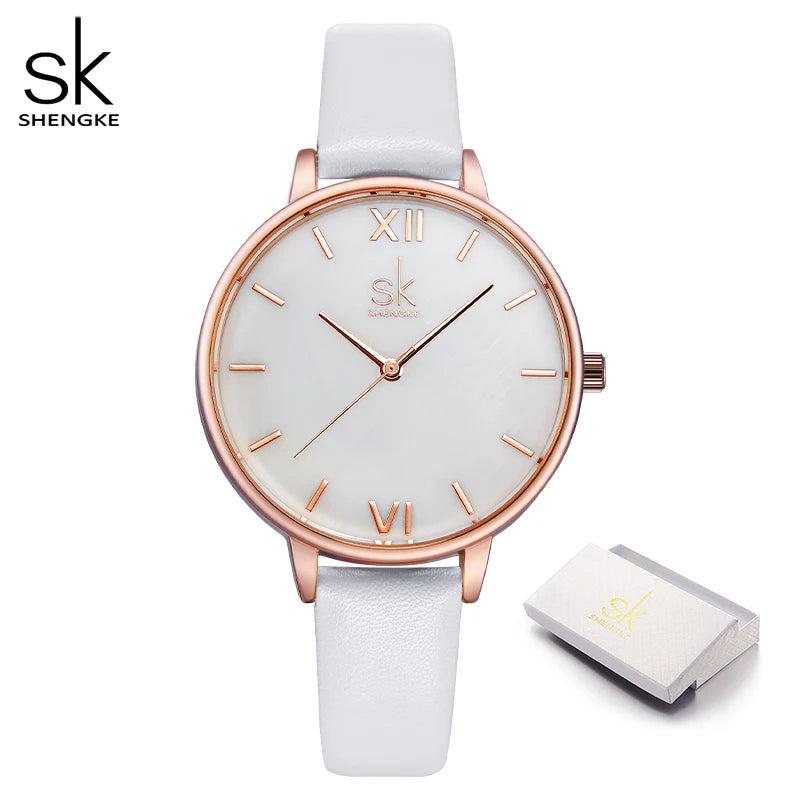 SHENGKE Elegant Woman's Quartz Wristwatch