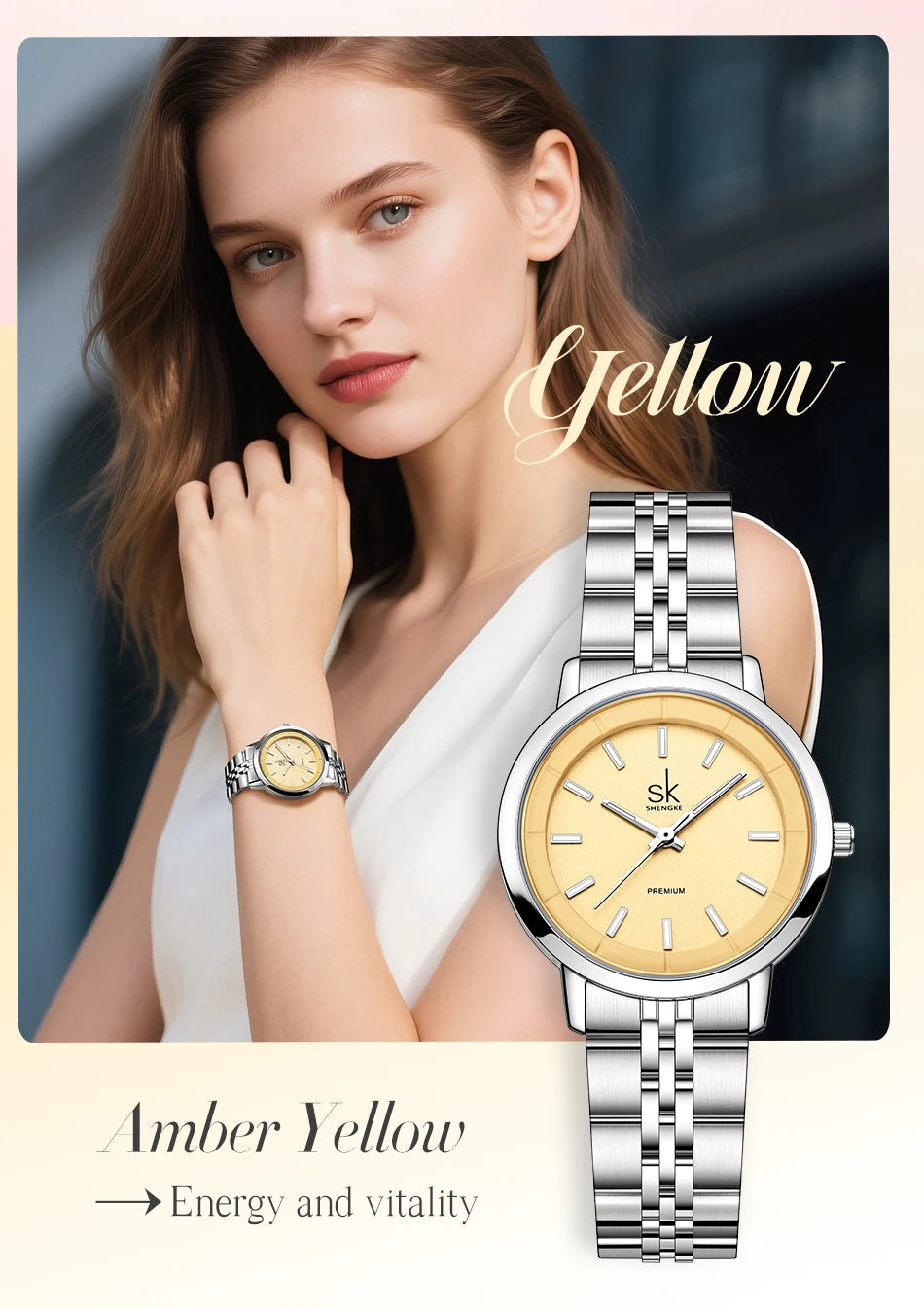 Shengke New Fashion Design Women's Quartz