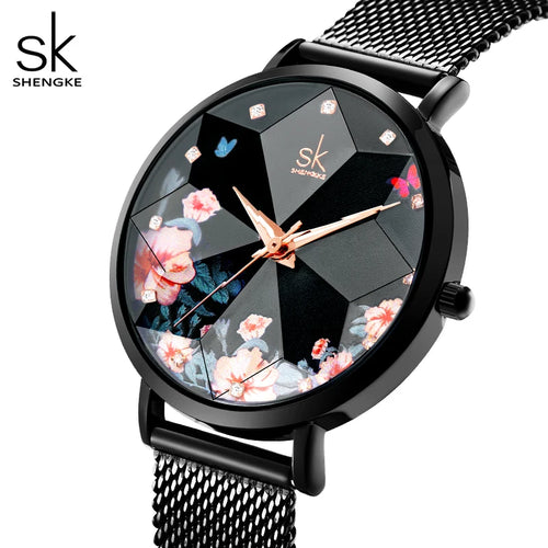 Shengke Fashion Diamond Women Watch